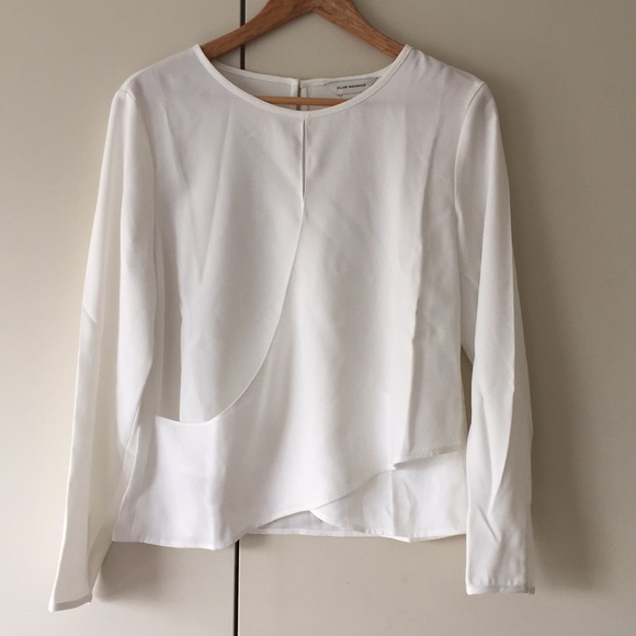 club monaco white blouse